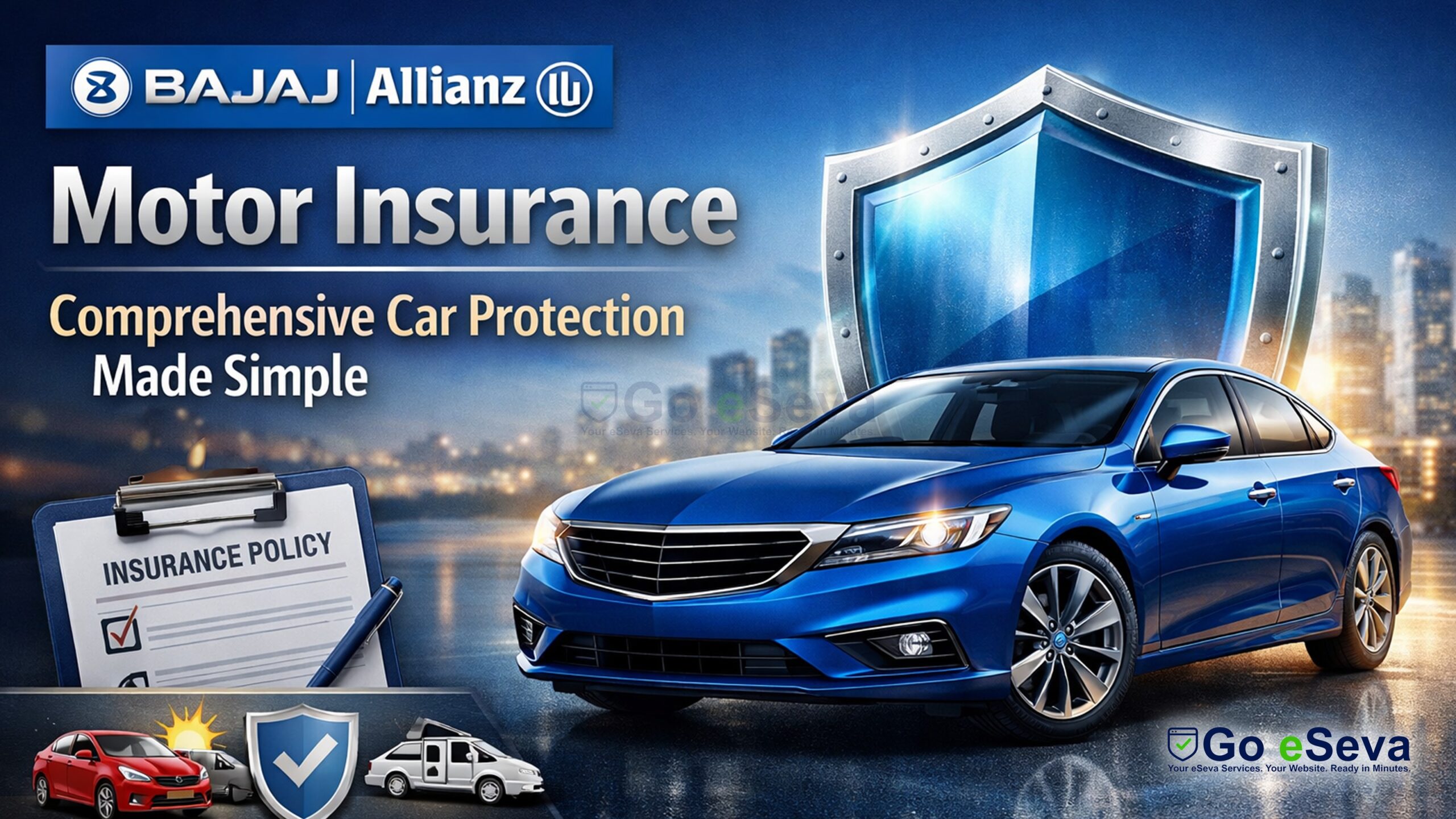 Bajaj Allianz Motor Insurance: Benefits, Coverage & Price